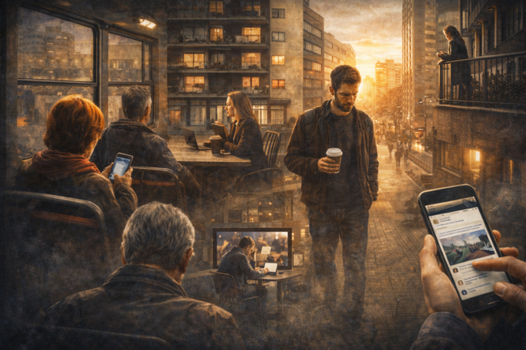 solitude urbaine dans une grande ville personnes isolées dans un environnement urbain